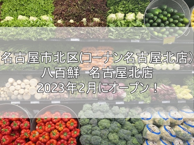 八百鮮　名古屋北店2023年2月オープン